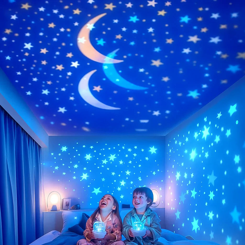 2-in-1 Night Light and Star Projector for Children