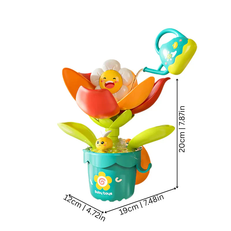 Flower fountain for children's bath